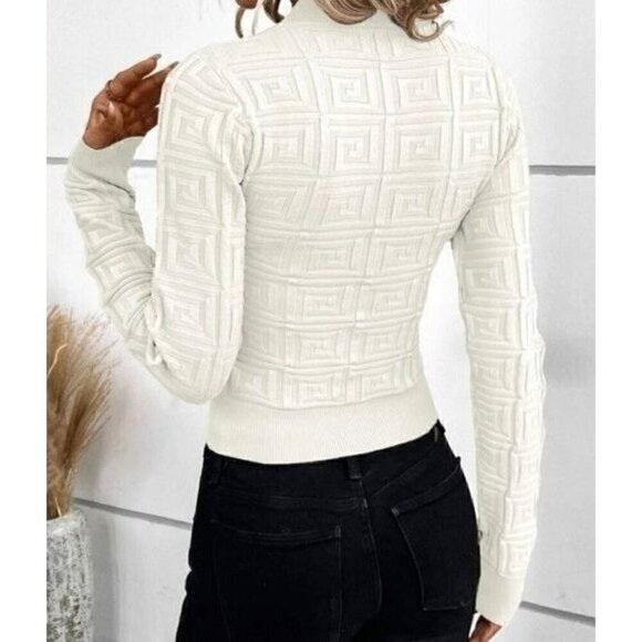Elegant Casual Pullovers Round Neck Sweater - Picture 4 of 4